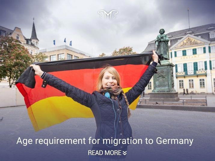 Is the age requirement important for immigration to Germany?